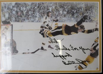 Bobby Orr Signed 8 X 10 Hockey Photo - Framed