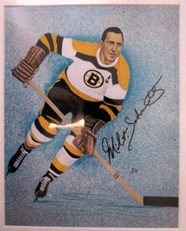 Milt Schmidt Bruins Hockey Autographed Signed 8 X 10 Photo - Framed