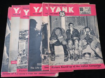 (7) 1944-1945 WWI Yank Magazine