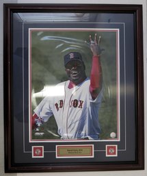 David Ortiz Signed 16 X 20' Red Sox Baseball Photo - Steiner