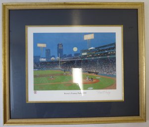 Boston Fenway Park Lithograph Signed By The Artist Thomas R Dunlay