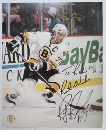 Ray Bourque Signed 8 X 10 Boston Bruins Hockey Photo