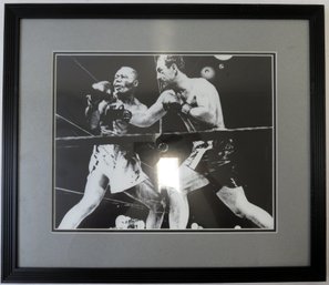 Rocky Marciano Vs Jersey Joe Walcott Boxing Framed Photo