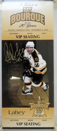 Ray Bourque Boston Bruins Hockey Signed Autographed Ticket