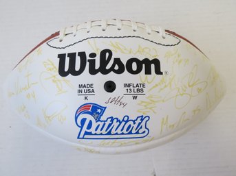 1995-1997 New England Patriots Team Signed Football