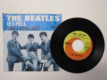 The Beatles - If I Fell & And I Love Her - W/Picture Sleeve - 7'
