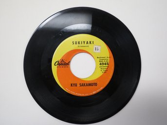 Kyu Sakamoto  Sukiyaki / Anoko-No 7' 45RPM Record