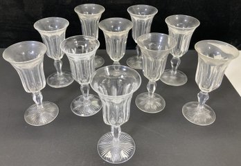 (10) Vintage HAWKES Crystal Julep Glasses