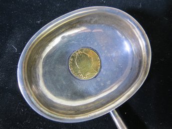 1798 Gold Half Guinea Coin George III In Sterling Silver Ladle