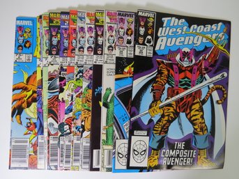 (13) 1980's West Coast Avengers Marvel Comic Book Lot
