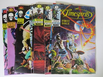 (9) 1980's Marvel Epic Comics Timespirits Swords Of The Swashbucklers
