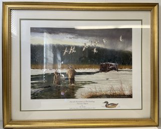 Vito DeVito Over The Generations At Fort Corchaug American Wigeon Lithograph