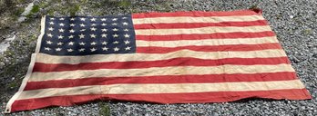 Large Vintage 48-Star American Flag - 58 X 92 Inches