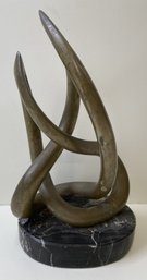 Signed 1984 H. Cunningham AMOUR Bronze & Marble Statue #2/12