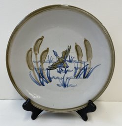 Vintage LOUISVILLE STONEWARE  Pottery Plate With Duck