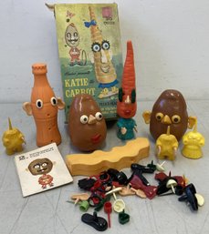 Vintage HASBRO Katie The Carrot With Her Friend Mr. Potato Head/Orig. Box