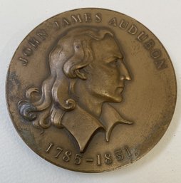 Hall Of Fame For Great Americans JOHN JAMES AUDUBON Bronze Metal