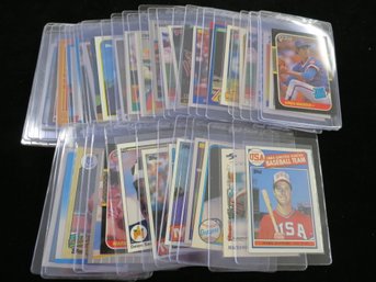(43) 1980's-1990's Baseball Rookie Card Lot Hall Of Famers