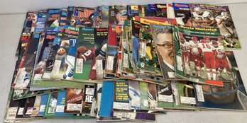 (70) Large Collection Of 1960s-1990s SPORTS ILLUSTRATED With FOOTBALL Theme