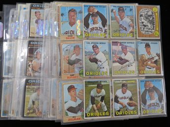 (180) 1967-1972 Baltimore Orioles Baseball Cards W/ Stars