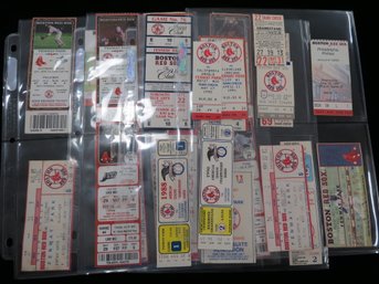 (26) 1958-2000's Boston Red Sox Baseball Ticket Stub Lot