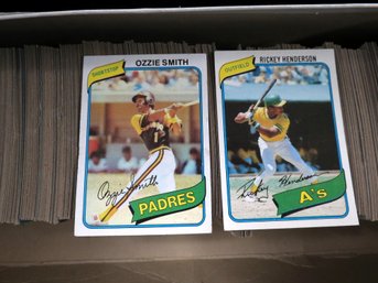 1980 Topps Baseball Cards W/ Rickey Henderson Rookie EX-MT To NM