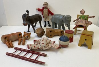 Vintage SCHOENHUT Circus Figurines & Accessories