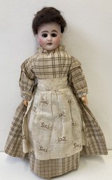 Antique German Bisque Doll With Composite & Fabric Body