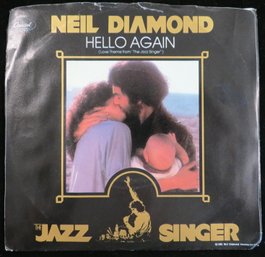 Neil Diamond Hello Again 7' PIcture Sleeve