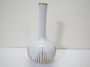 Mid Century Modern Heinrich Germany Gemmo Hand Cut Porcelain Bud Vase