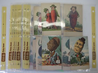 (39) 1880's Vegetable Themed Victorian Trade Card Lot