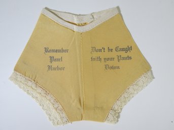 1940's WWII Remember Pearl Harbor Novelty Small Panties