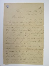 1864 Civil War Handwritten Letter