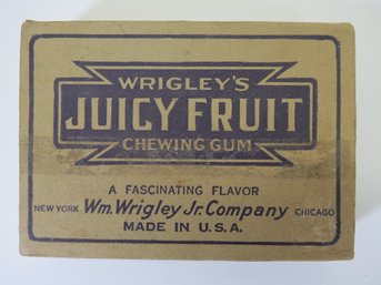 1932 Wrigley's Juicy Fruit Chewing Gum Store Display Box