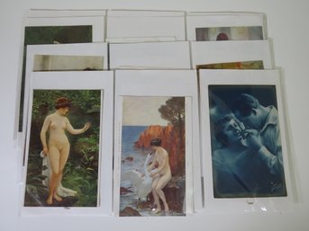 (35) 1910's-1920's Risque Postcard Lot