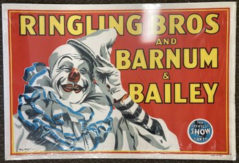 Original 1945 Bill Bailey RINGLING BROS AND BARNUM & BAILEY Circus Poster