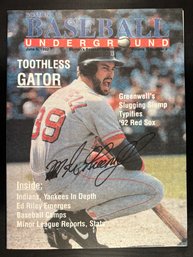 1992 Mike Greenwell Boston Red Sox Signed Magazine