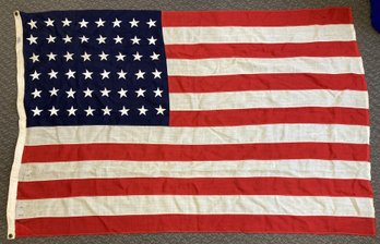 Vintage STERLING 48-Star American Flag 46 X 69'