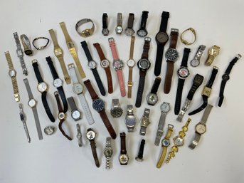 (47) Assorted Wrist Watches (Lot #1)