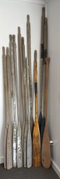 (12) Assorted Wooden Paddles