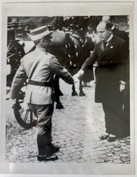 1943 Italian Dictator Benito Mussolini News Service Photo