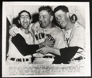 1951 Phil Rizzuto World Series Yankees Baseball Wire Photo