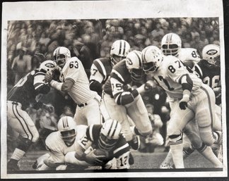 1972 Joe Namath NY Jets Football 8 X 10 Photo - Type 1