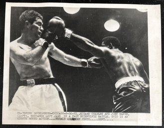 1951 Ezzard Chalres Vs Joey Maxim Boxing Wire Photo