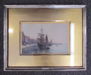 LOUIS TIMMERMANS (1846-1910) Framed Watercolor Painting