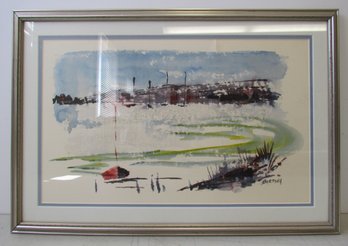 ALFRED BIRDSEY Framed Watercolor Painting #2