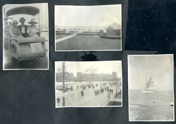 (4) C. 1915 Atlantic City NJ Snapshots