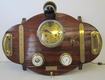 Homemade LILLEY & GILLEY Barometer/Thermometer/Clock Lighted Display