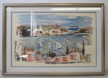 ALFRED BIRDSEY Framed Watercolor Painting #1