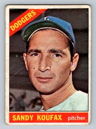 1966 Topps #100 Sandy Koufax Baseball Card